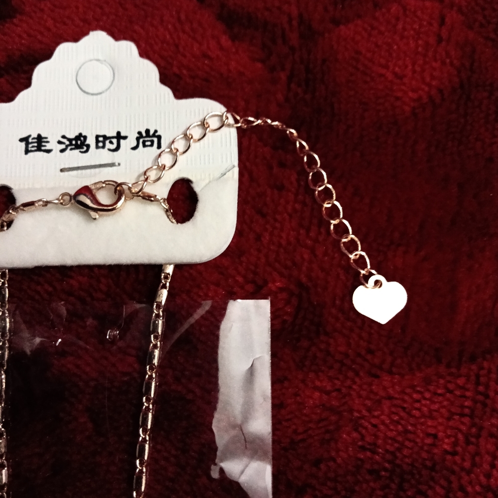 💜Rose Gold skeleton key necklace
